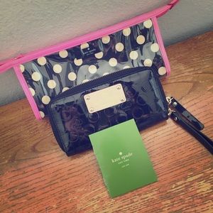 🍓 Kate ♠️ Spade New York Wallet & Makeup Bag 🍓